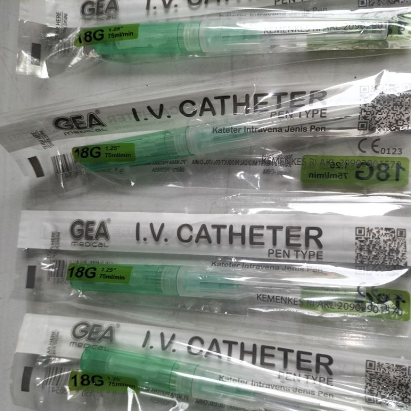 GEA IV Catheter Abbocath Jarum Vena 18G Piece
