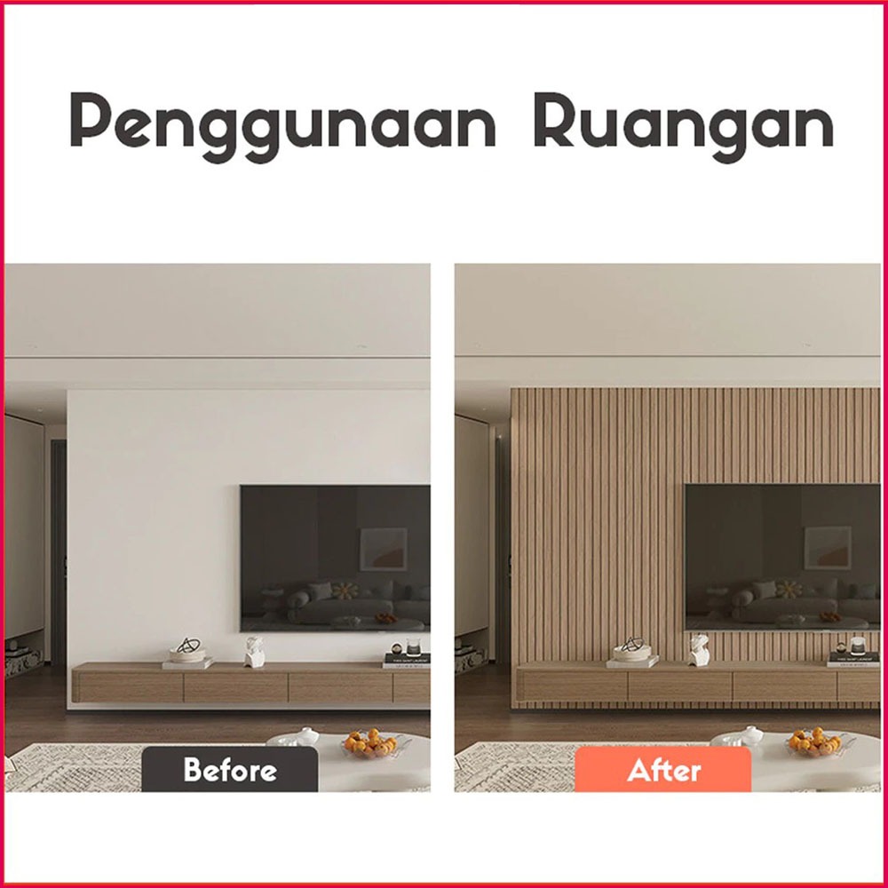 BISA GROSIR (COD) PREMIUM Wall Panel PVC+foam WoodPanel Dinding 3D PVC+foam Wpc Panel Terlengkap
