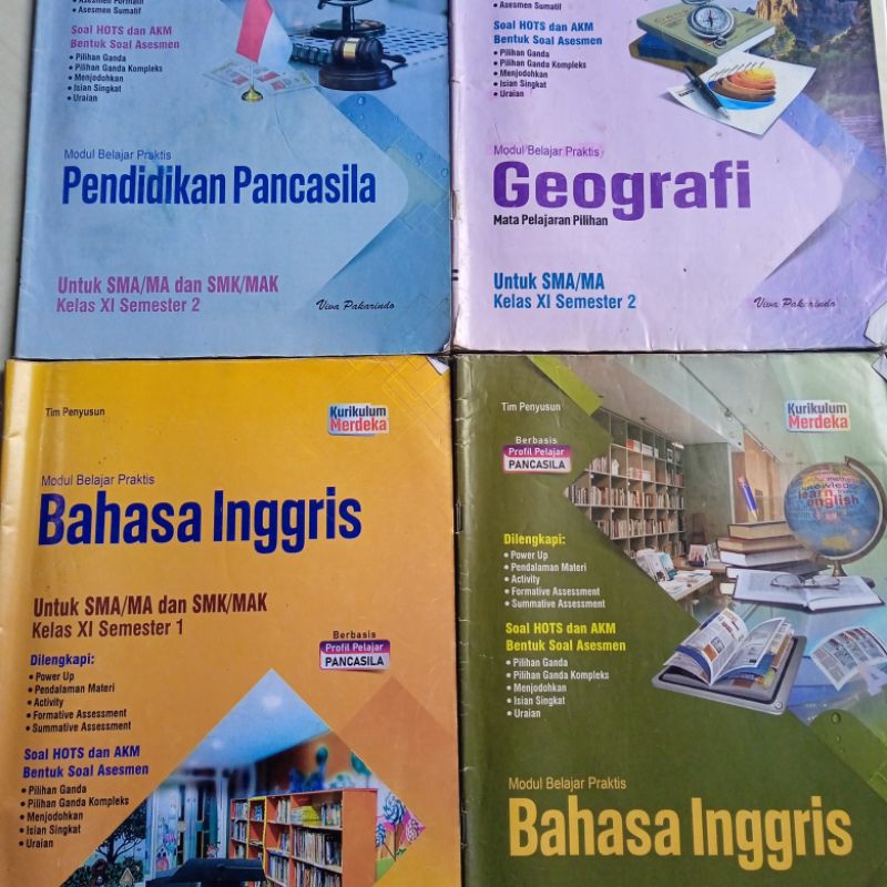 [Preloved] 1 SET Buku LKS Viva Pakarindo Kurikulum Merdeka Kelas XI 11 Semester 2 Pendidikan Pancasi
