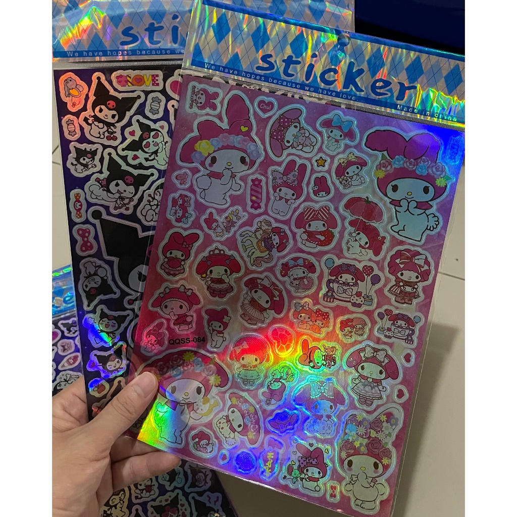 

sticker hologram sanrio