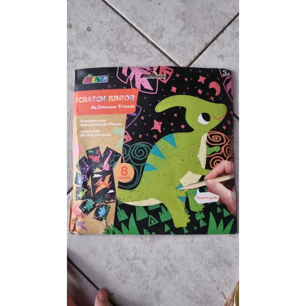 

scratch junior my dinosaur belajar gambar anak balita dinosaurus