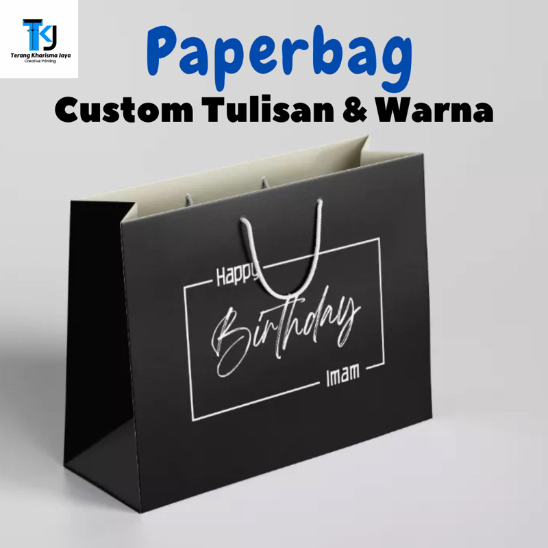 

PAPERBAG CUSTOM TULISAN / CUSTOM WARNA DAN SIZE