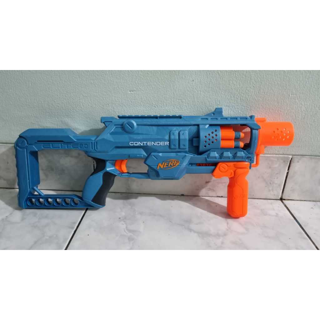 Mainan anak NERF asli original contender pistolan laras panjang 50cm
