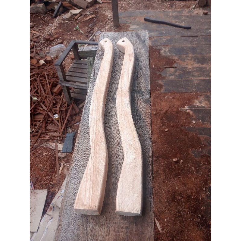 Doran Pacul/Gagang Pacul/Gagang Cangkul/Gagang Cangkul kayu Ulin/kayu besi panjang 60cm