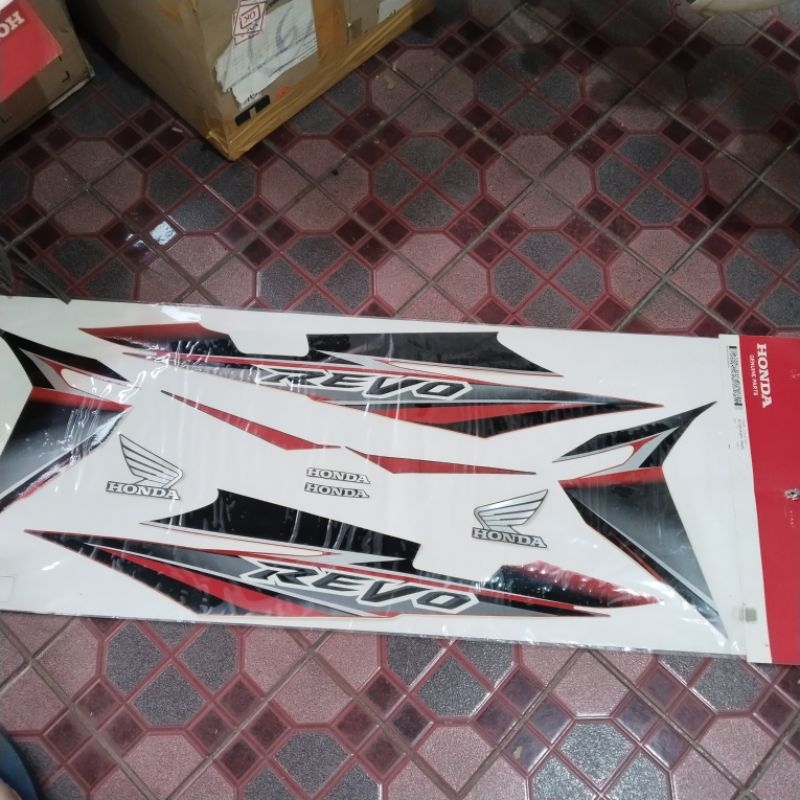 871Z0-KWY-700ZC striping revo 100 th 2008 jari-jari Merah original ahm