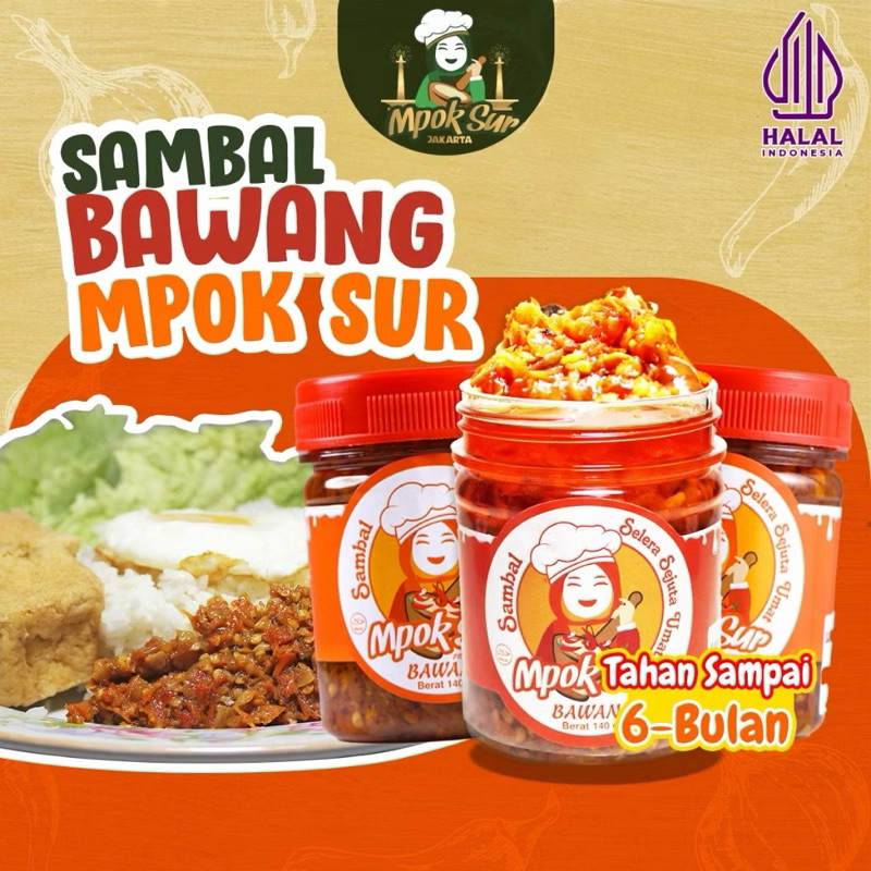 

Sambal Bawang Mpok Sur 140 g (Original)