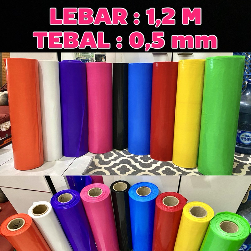PLASTIK LAYANGAN / PLASTIK WARNA METERAN TEBAL ISI 2 LAPIS
