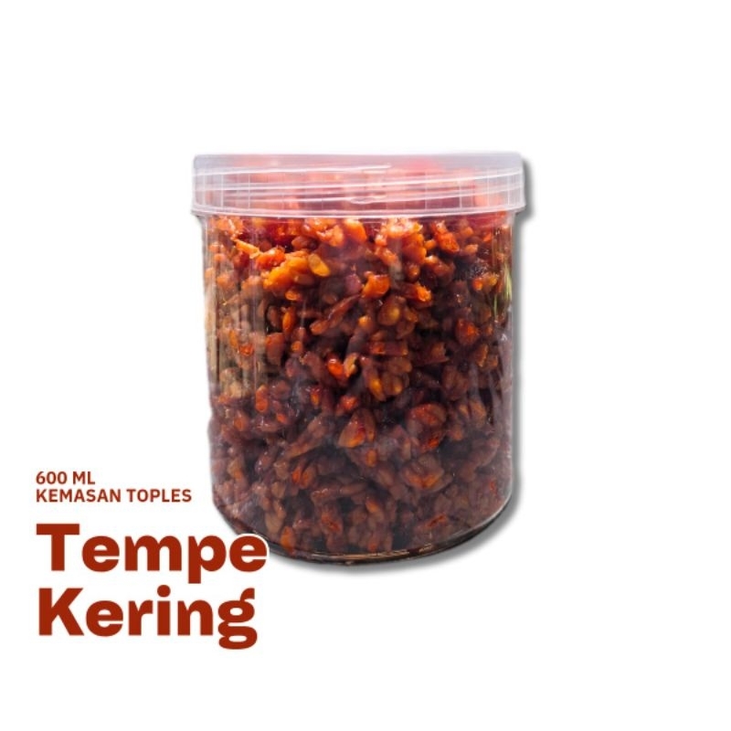 

Tempe Kering 600 Ml Kemasan Toples Manis Gurih Kriuk Enak