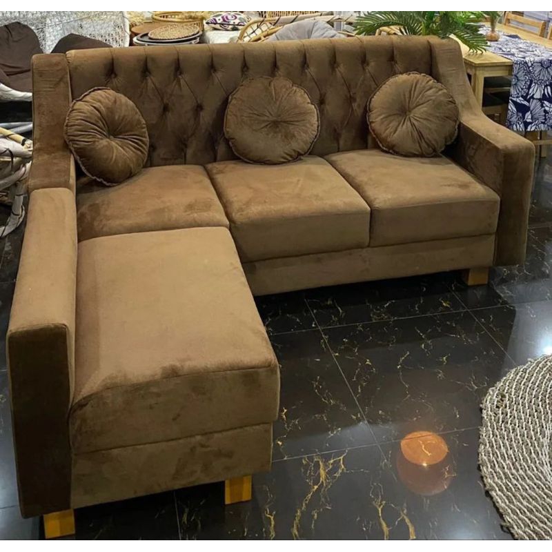 Sofa L Putus Kancing / Sofa Ruang Tamu Minimalis