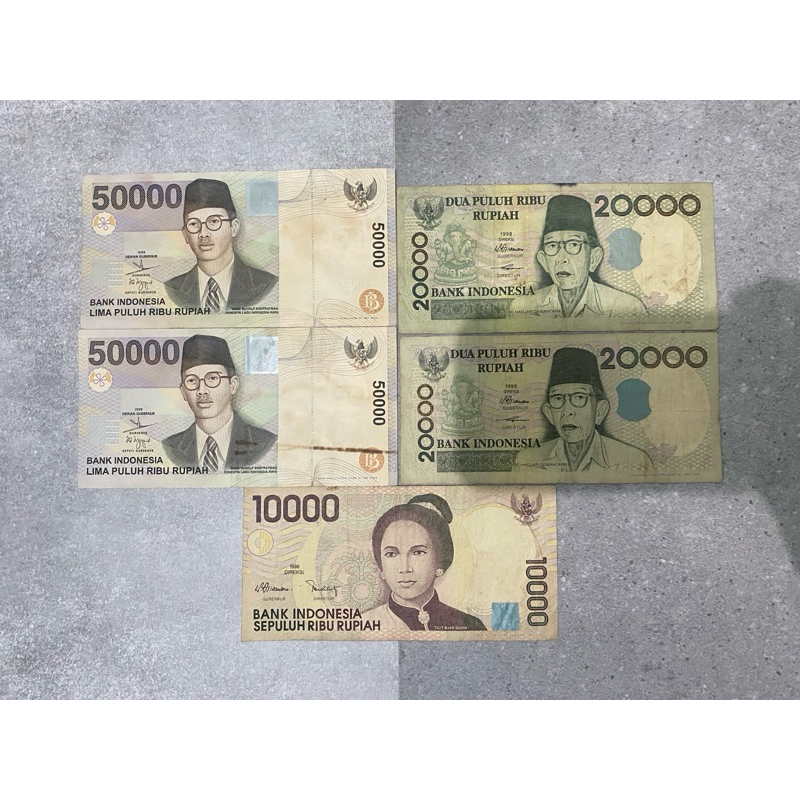 Uang Kuno Pecahan Besar Tahun 1998-1999 | 5 Lembar Koleksi Langka