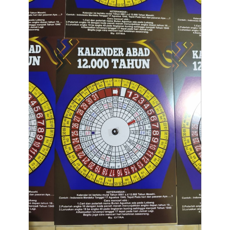 

KALENDER DINDING PUTAR ABAD 12.000 TAHUN
