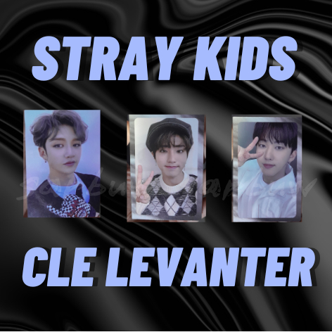 STRAY KIDS CLE LEVANTER PHOTO CARD 2019 3RACHA HANJISUNG BANGCHAN CHANGBIN