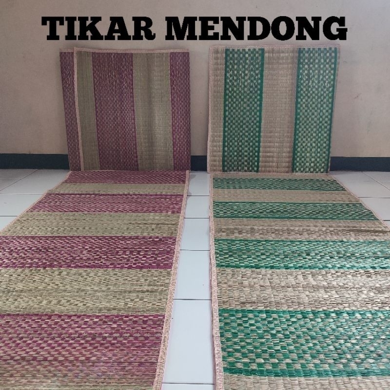 Tikar Mendong / Tikar Pandan jumbo Ukuran 80 ( 160× 240 ) Asli Pandan Tikar Mendong Lipat