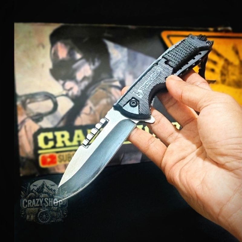 Pisau Survival multifungsi Browning Paracord Solid Stell P039 / Pisau Survival multifungsi