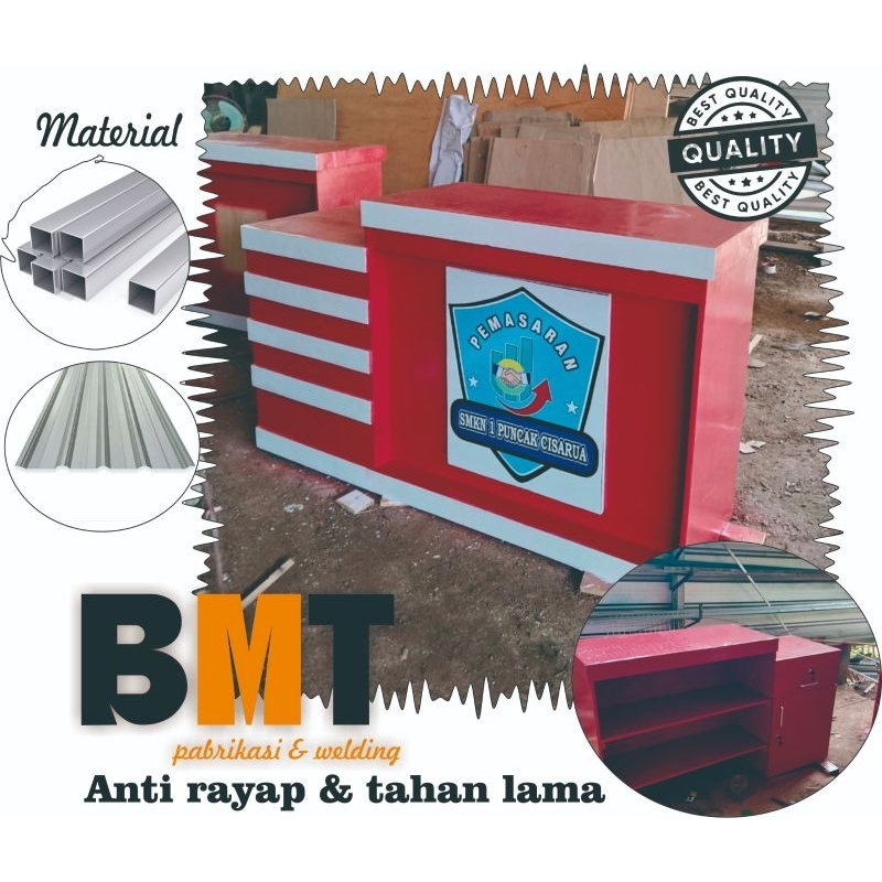 meja kasir UK 150 x  40 x 80