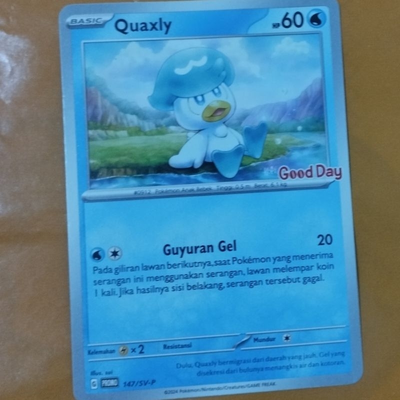 Kartu Pokemon GoodDay Quaxly