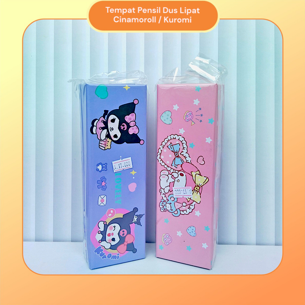 

Tempat Pensil Dos Lipat Magnet / Motif Kuromi / Cinamoroll / Atribut Sekolah