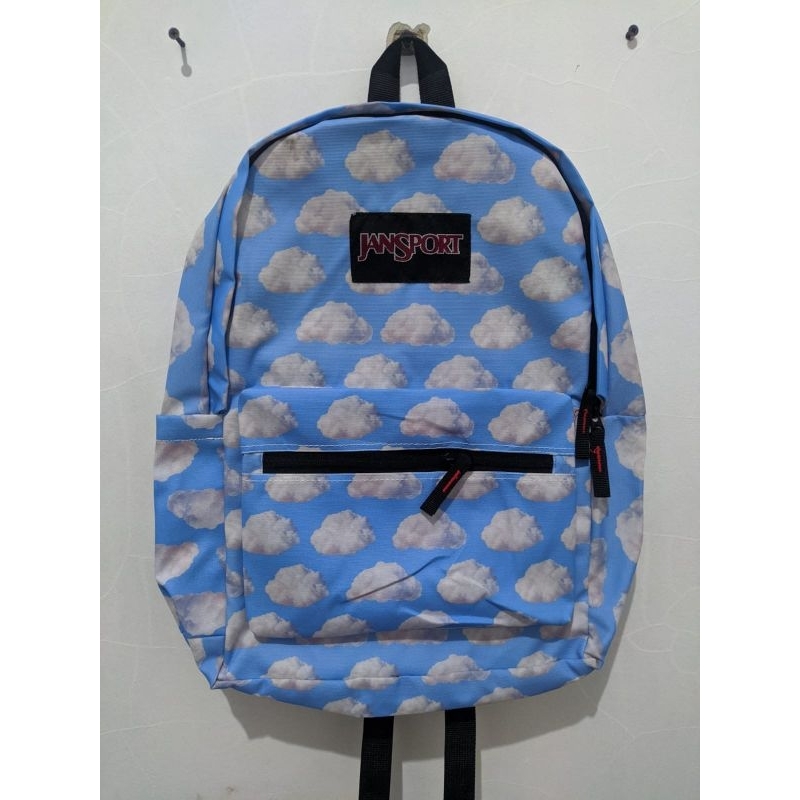 Tas jansport awan sky awan blue premium tas jansport motif awan