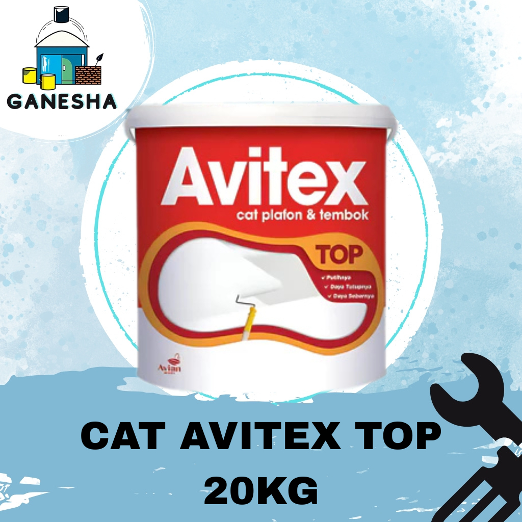 Avitex Top Cat plafon dan tembok 20kg Super White