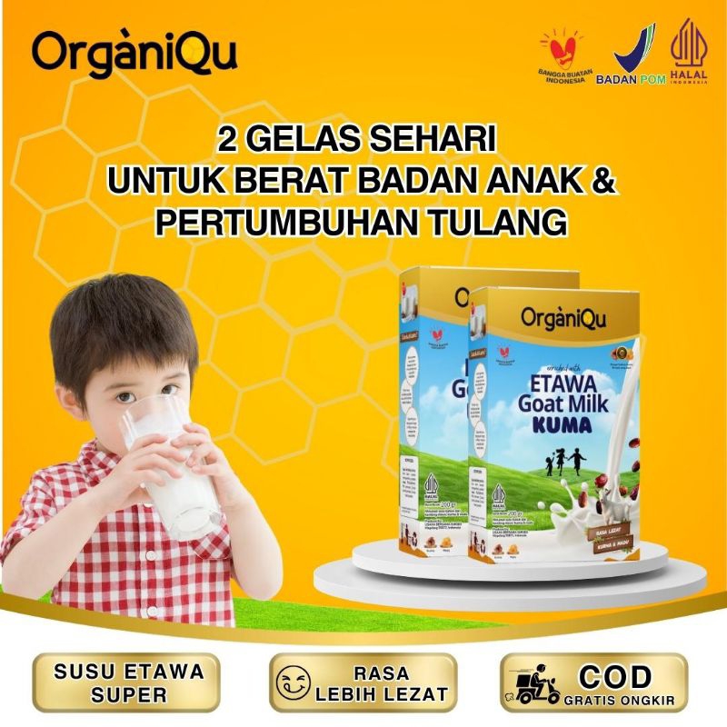 

ORGANIQU SUSU ETAWA KUMA (KURMA+MADU)
