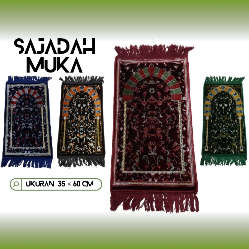 Sajadah Mini / Muka TURKI Ukuran 35 × 60 cm Arbain TEBAL dan LEMBUT