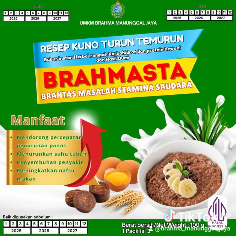 

Bubur instan herbal *Brahmasta*