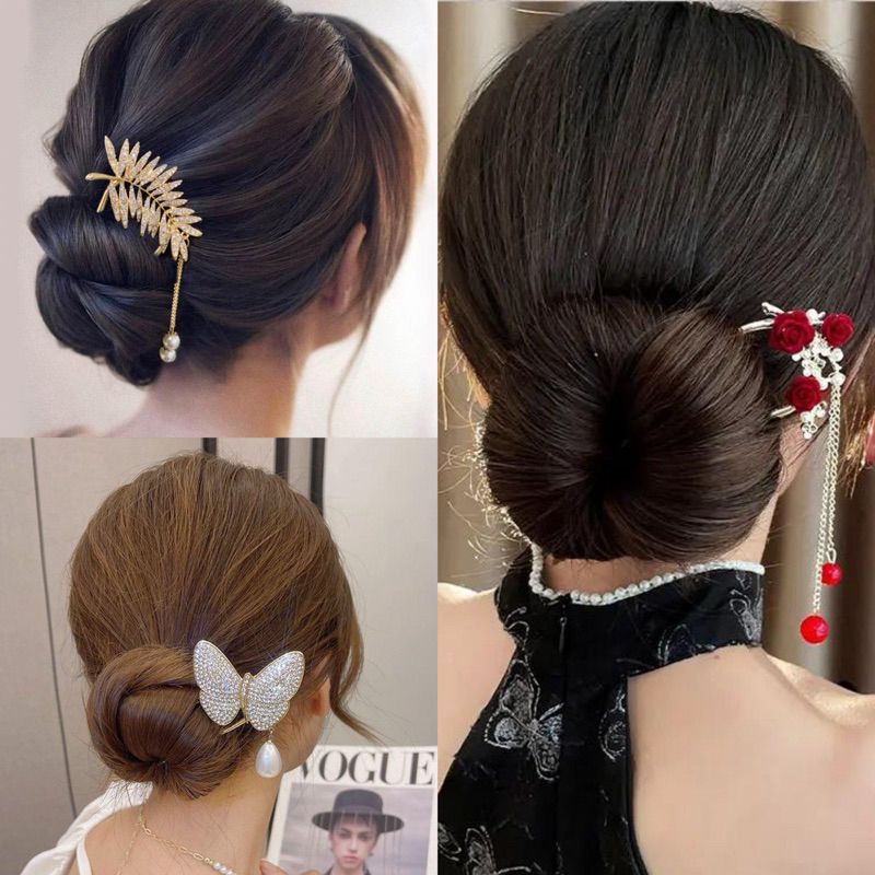 Tusuk Konde Sanggul Modern Premium Model Korea - Aksesoris Rambut Sanggul Modern Jepit Rambut Korea