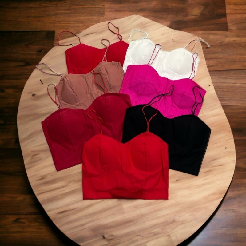 LASARA - LS6236 Bonny Top Import BKK Atasan Crop Top Import BKK Baju Bangkok Baju BKK Baju Crop Top 