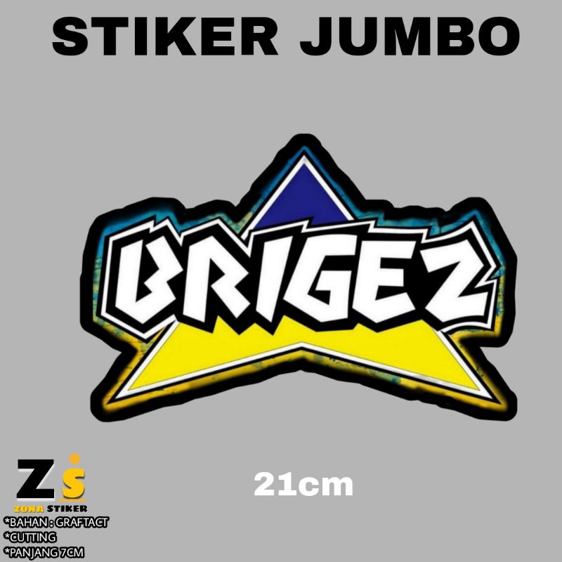 

stiker besar brigez indonesia 21cm