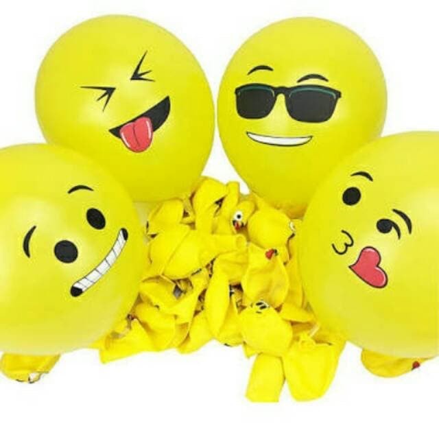 balon latex/ balon latex emoji/ balon latex murah/ balon laex unik/ balon latex lucu/ balon latex ac