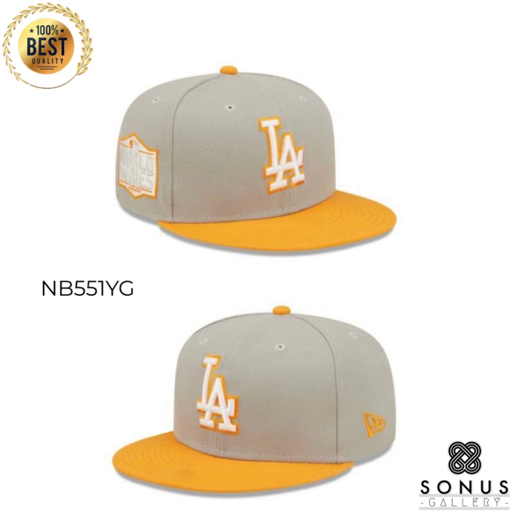 Topi snapback casual sport kombinasi dua warna logo besar full bordir unisex pria keren - NB551