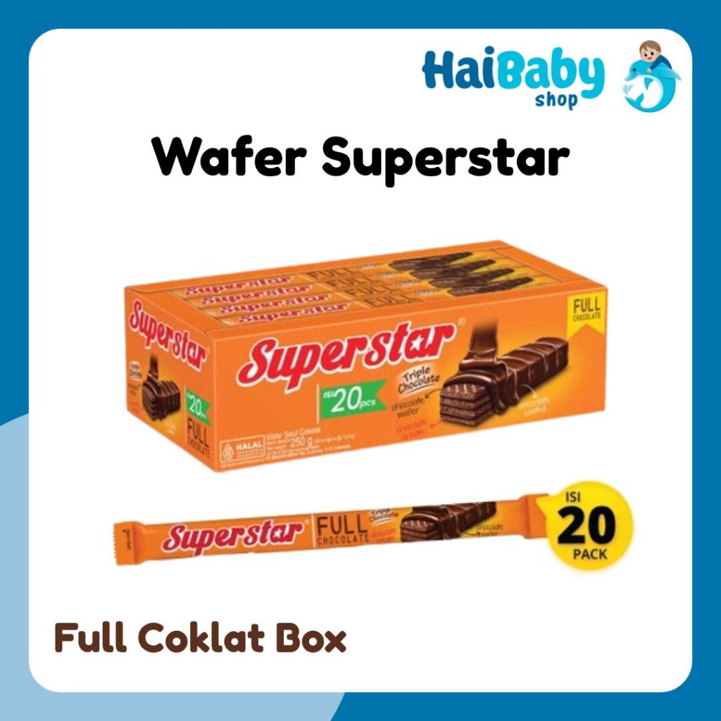 

Superstar Wafer Full Coklat Box 20 Pcs