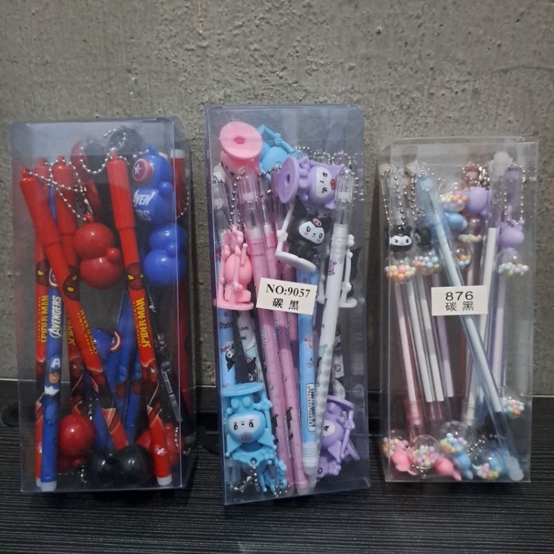 

Bollpen Gel mainan gantung lucu selusin (12pcs)