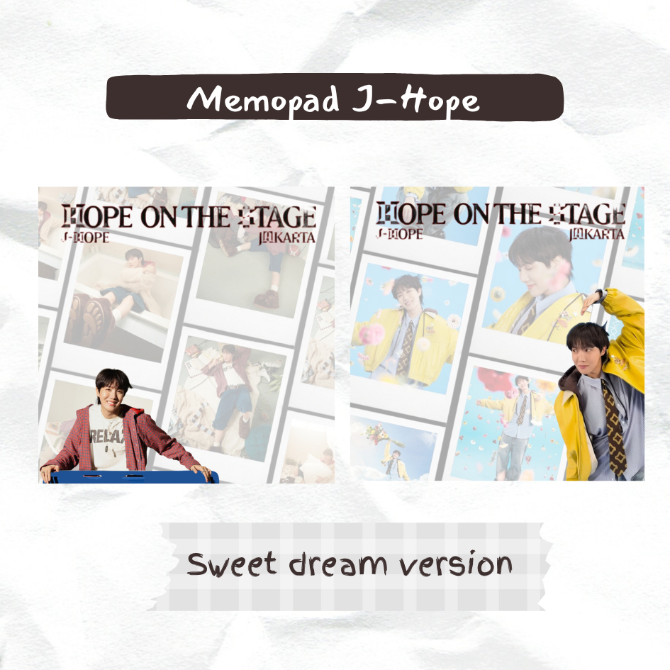 

Memopad / Memo Tulis 24 lbr J-Hope sweet Dreams Edition