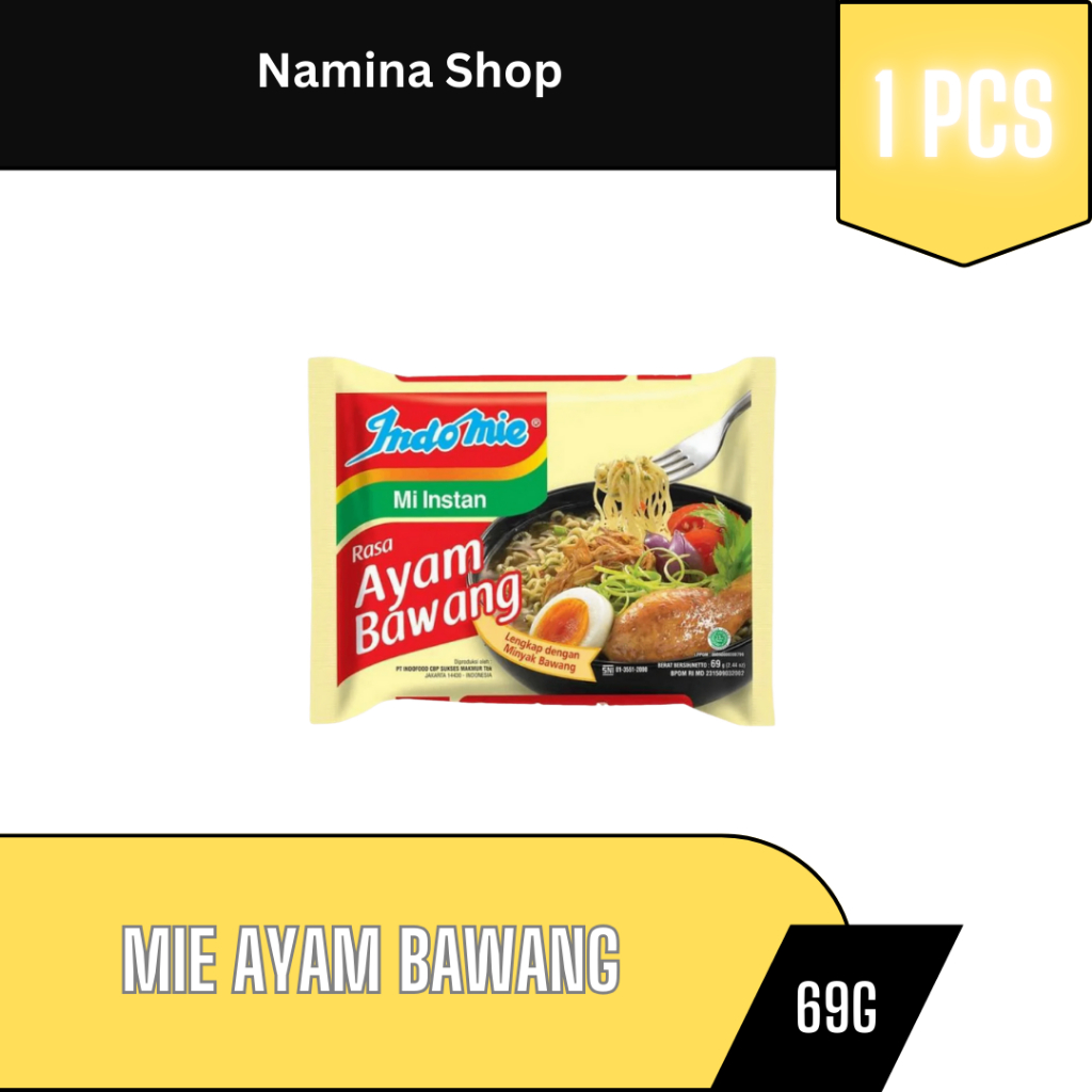 

INDOMIE MI INSTAN AYAM BAWANG 69G - 1 PCS - BANDUNG