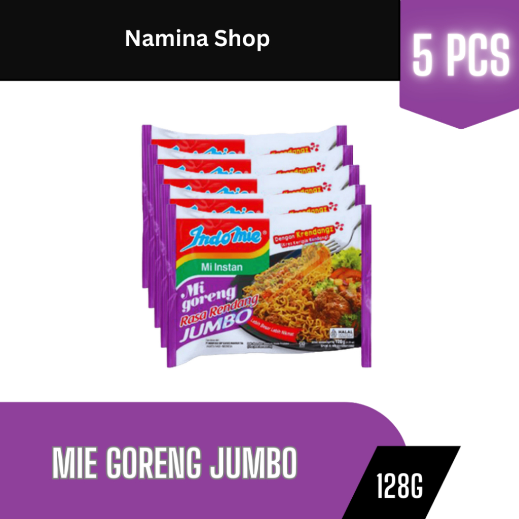 

INDOMIE GORENG RENDANG JUMBOO 120G - 5 PCS - BANDUNG