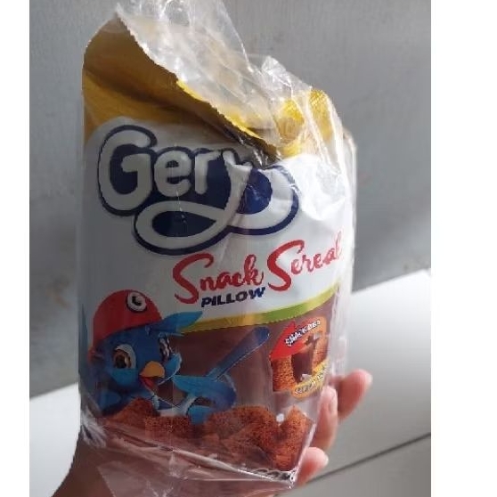 

gery snack sereal pillow