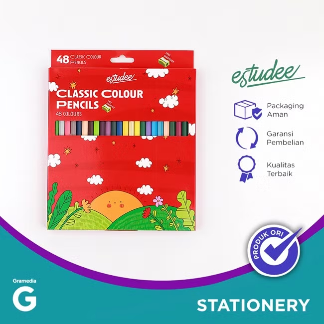 

Gramedia Tunjungan : Estudee Classic Color Pencil 48 Es-Pcl48
