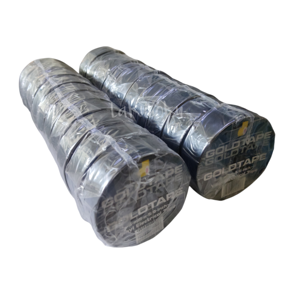 

( 1 SLOP) Isolasi Hitam Kabel Kecil Gold Tape