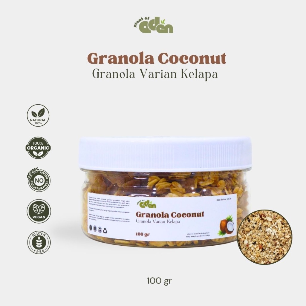 

Plant of Eden - Granola Coconut | Granola Varian Kelapa