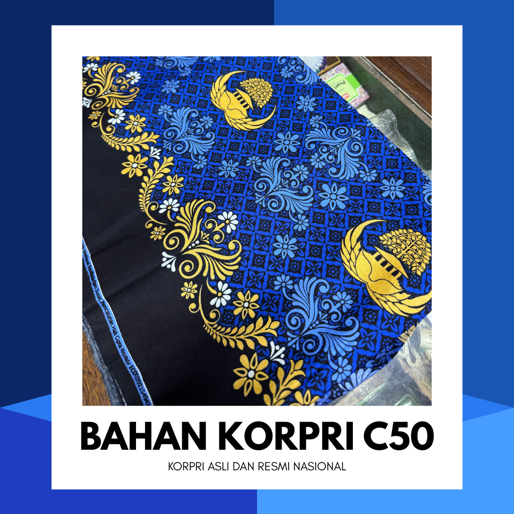 BAHAN KORPRI C50 SEKAR BENGAWAN ASLI | BATIK KORPRI TERBARU