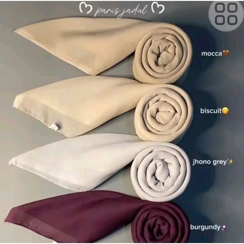 ~Vinscarves - Hijab Segi Empat PAKET USAHA 10  // Hijab Segi Empat Paris Jadul PAKET USAHA 20  // Ji