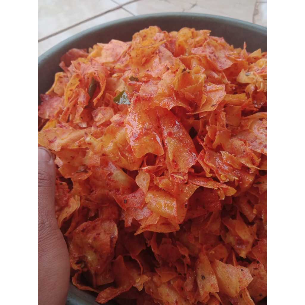 

Keripik singkong keriwil pedas 500gr