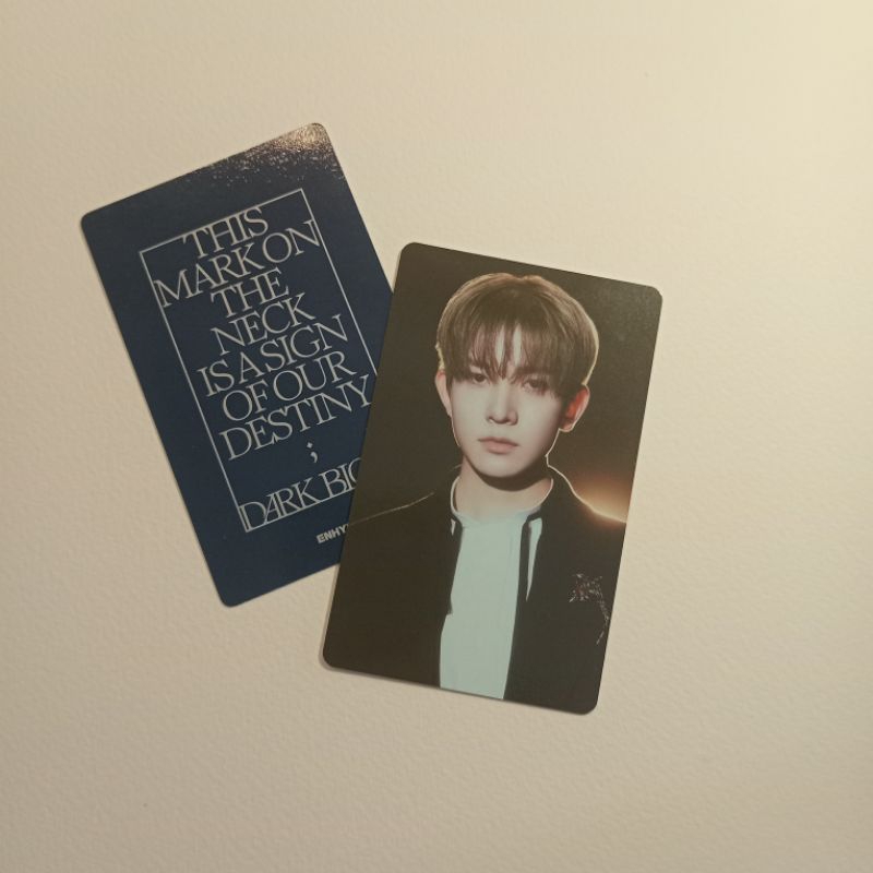 (READY PILIH MEMBER) Photocard Enhypen Official Dark Blood Weverse Heeseung Jay Jake Sunghoon Sunoo 