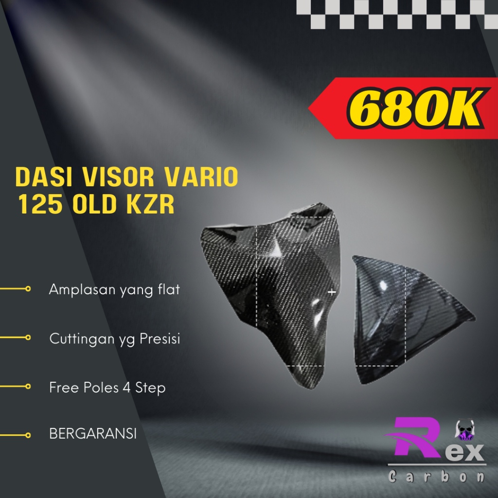 Dasi Visor Vario 125 Old / Kzr Carbon Kevlar / karbon fiber