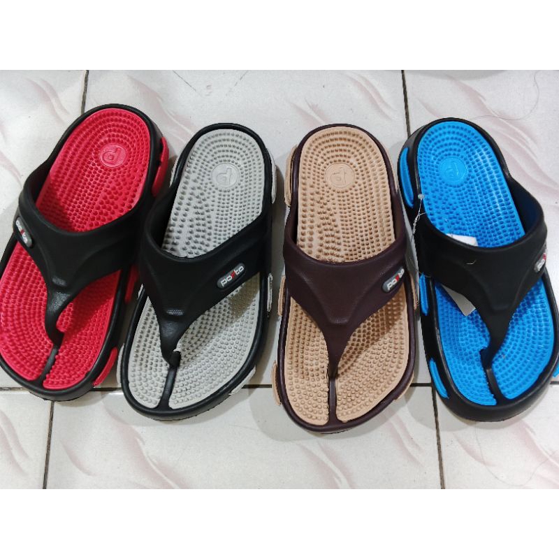 Sandal Refleksi Pria Porto –Sandal Jepit Kesehatan Karet Porto