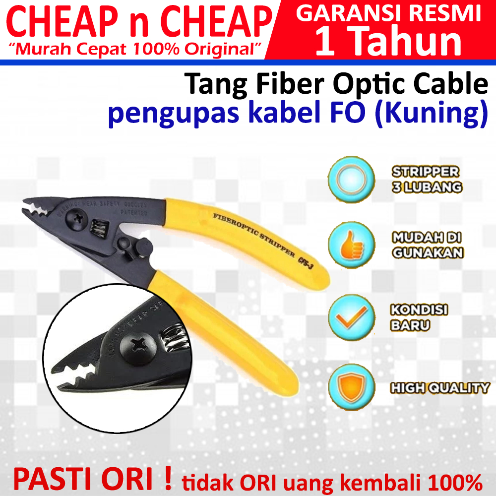 Tang Kupas Kabel FO Tang Fiber Optic Cable Cfs3 Stripper Dropcore