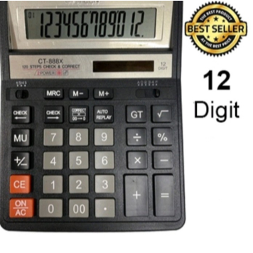 

Kalkulator CT-888X 12 Digit - Calculator Check Dual 2 Power