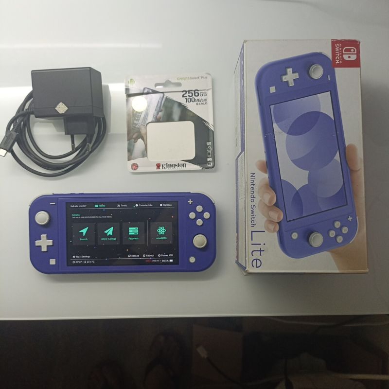 Fullset Nintendo Switch Lite CFW Bekas Murah Second Seken