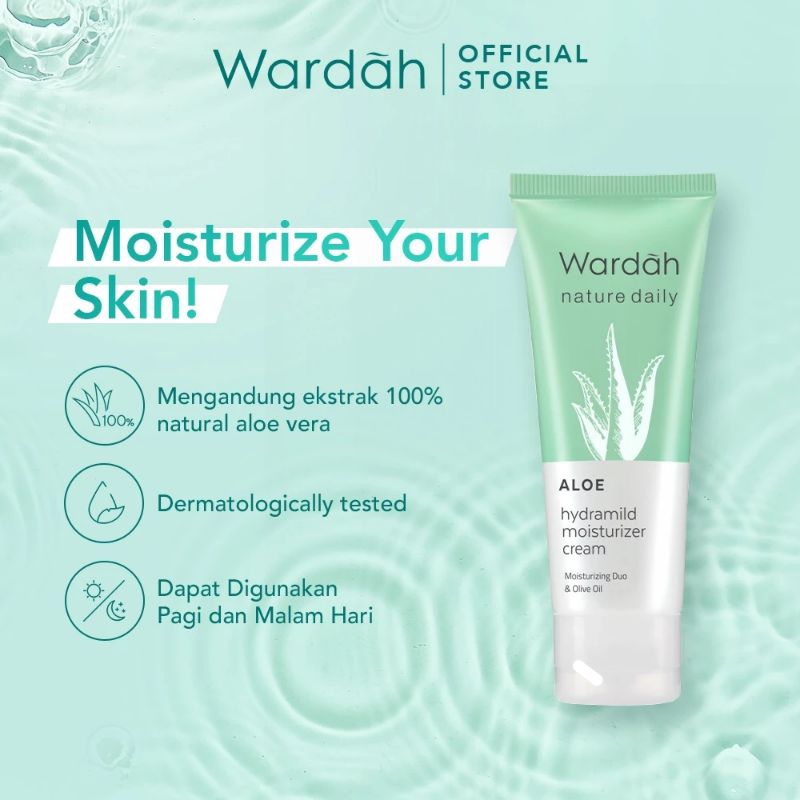 Wardah Aloe Vera Hydramild Moisturizer Cream